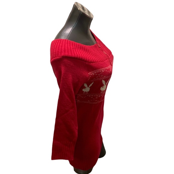 RARE PLAYBOY Dead Stock Vintage Sweater Dress Pink Y2K. - Picture 5 of 12